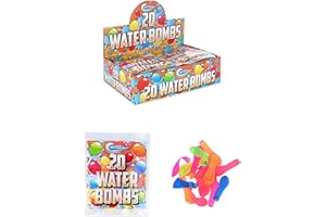 Henbrandt 100 x Water Bombs 6 Assorted Colours 5 Packs of 20 Water Bomb Balloons for Birthdays and Summer Fun Garden Party Games Party Favour Loot Bag Filler for Kids