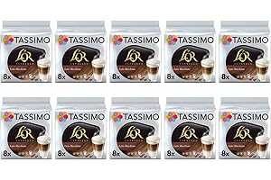 Tassimo L'OR Dosettes de café Latte Macchiato - 10 paquets (80 boissons)