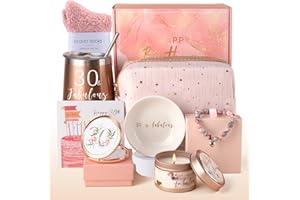 Anforsun 30th Birthday Gifts for Women, 30th Birthday Hampers for Her Happy 30th Birthday Pamper Gifts Basket for Wife, Mom, Sister, Friends, Coworker, 30th Birthday Gift Ideas
