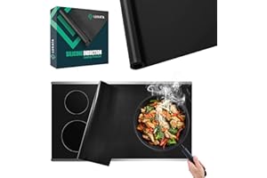 Lukata Alfombrilla de silicona para cocina de inducción - resistente al calor, a prueba de arañazos, 60 cm x 55 cm x 0.4 mm