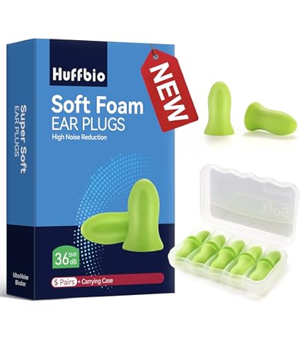 BSSAA Snore Calm Plus Foam Ear Plugs | 7 Pairs Of 37 DB Noise Cancelling Ear Plugs Ideal For Sleeping Snoring Travel And Studying Product By The British Snoring Sleep Apnoea Association