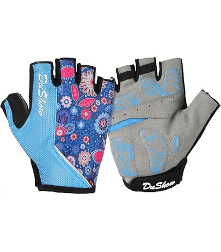 Aiqi Mitaines Cyclisme Gel Rembourrées – Gants Demi-Doigts Unisexe Respirants, Anti-Chocs, Vélo Route VTT Fitness
