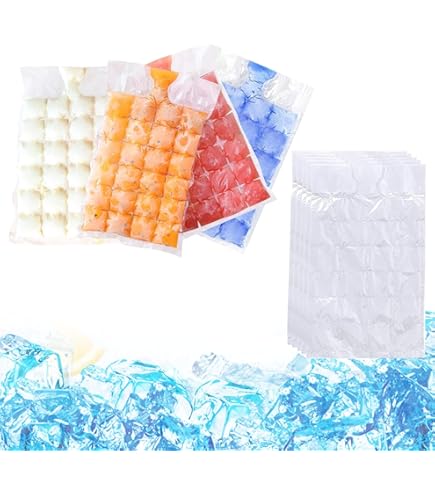 Scandinavian Home Paclan - 10+2 Sacchetti Per Cubetti Di Ghiaccio, Capacità 240+48 Ml, Sacchetti Per Ghiaccio E Palline, Ideali Per Bevande E Feste