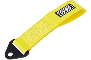 TRS-MOTORSPORT Original TRS Loop Universal Tow Loop Tow Eye Racing Yellow Tow Hook JDM Tuning Yellow