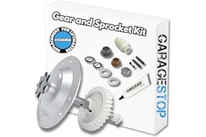 Garage Stop for Liftmaster 41C4220A Gear and Sprocket Kit fits Chamberlain, Sears, Craftsman 1/3 and 1/2 HP Chain Drive Models, Liftmaster Replacement Parts