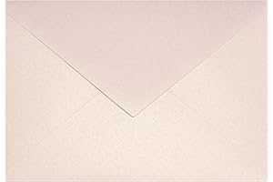 Netuno 25 buste da lettera rosa oro perlato formato C6 114x 162 mm 120g Aster Metallic Candy Pink Gold buste colorate belle buste lettere carine perlescenti per Natale matrimonio compleanno