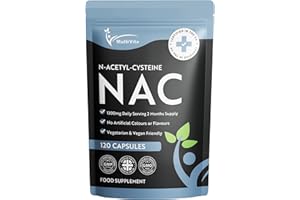 MULTIVITA NAC Supplement 1200mg Daily Serving– 120 Vegan Capsules, 2-Month Supply – High Strength N-Acetyl-Cysteine for Daily Use – UK Made, Non-GMO, Gluten-Free, Dairy-Free, High Bioavailability Formula