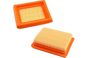 HQRP 2-Pacco Elemento del Filtro Aria Compatibile con Husqvarna 521642101/521 64 21-01 per Husqvarna 243R 243RJ 253R 253RB 253RJ 543RS 553RBX 553RS Tagliabordi, Misuratore Sole