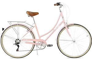 FabricBike Step City - Bicyclette hollandaise, Balade à vélo, vélo pour Femmes, vélo d'époque. Dérailleur Shimano 7 Vitesses
