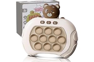 LTTORJF Pop It Elettronico, Gioco Quick Push Bubble Game A Spinta Pop Fidget Toys Pulsante Puzzle Game Giocattoli Antistress Divertenti Regalo Per Bambini E Adulti Bubble Stress Gadget Compleanno Bambini