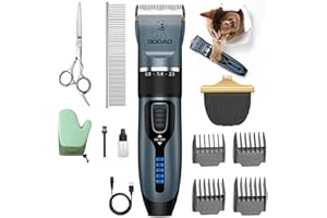 GOOAD Goood Cat Clippers for Matted & Long Hair - Cordless, Low Noise Paw Trimmer, Quiet Pet Hair Clippers (Blue)