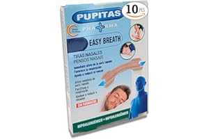 NOU PRIME 10 Tiras Nasales Antironquidos Breathe Right Tiritas Nariz Respirar, Tiras Nasales Anti-Ronquido, Solución Para Ronquidos Soluciones, Antirronquidos Para Dormir, anti ronquidos para dormir 56x18mm