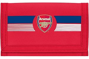 FOCO Offiziell lizenziertes Football Club Team Wappen Logo Ultra Wallet Kreditkartenetui (Arsenal FC), rot, 12cm x 8cm closed, Doppelt gefaltete Geldbrieftasche