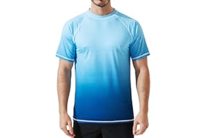 Arcweg Męska koszulka z krótkim rękawem, chroni przed promieniowaniem UV, elastyczna, szybkoschnąca, UPF 50, funkcyjna, do fitnessu, biegania, wędkowania, wędrówek, M-3XL