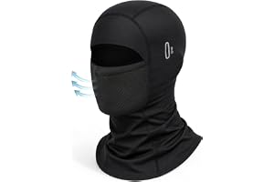 Awumbuk sommar balaklava motorcykel med UV-skydd, andningsbar elastisk balaclava cykelhjälm för män och kvinnor, ansiktsmask