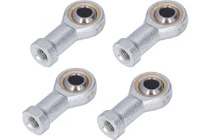 YUMILI 4 Pieces SI10T/K M10 Joint Ends with Internal Thread for Right Ball Joint Bearings ID10 mm OD10.5 mm