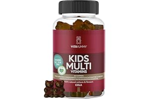 ‎VITAYUMMY VITAYUMMY Kinder Multivitamin Vegane Vitamine Gummibärchen Cola Geschmack - Immunsystem Stärken Kinder - Hochdosiert Vitamin A C D E & B12 - Allergenfrei & Gelatinefrei - 60 Vitamin Gummies 1 Monat
