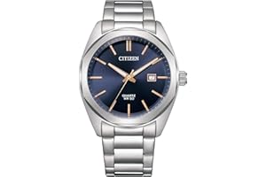 Citizen Analogowy zegarek męski z żółtą tarczą