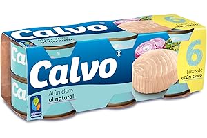 CALVO atún claro al natural pack 6 unidades 56 gr