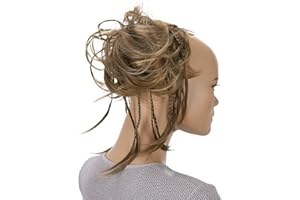 CAISHA Parrucchino Jumbo Elastico Per Capelli Acconciature Da Sposa Chignon Ondulato Miscela Marrone G6D