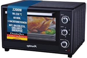 OptimumX miniugn, 60 liter, XXL med cirkulation, 2 200 W, roterande spett