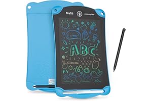 mafiti tablet do pisania LCD dla dzieci, kolorowy ekran o przekątnej 8,5 cala, tablica do pisania dla dzieci, zabawki dla dzieci w wieku 2-8 lat, dziewczyny, chłopców, urodziny, niebieski