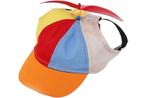 Gupcaqosjw Haustier Propeller Mütze, 20-60cm Bunte Propellermütze Lustige Propellerkappe, Hunde Propellerhut Hubschraubermütze Propeller Cap Hubschrauber Kappe, Baseball Cap Hundemütze Katzenmütze Hut