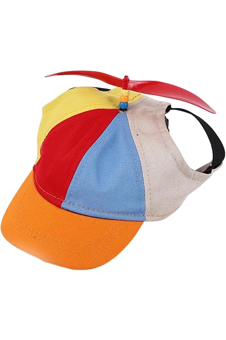 Bunte Propeller-Mütze – Karnevalskappe Mit Helikopter-Propeller, Baumwolle, Verstellbar