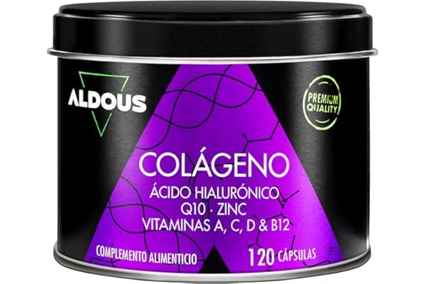 Colágeno Hidrolizado Puro + Ácido Hialurónico + Coenzima Q10 + Vitaminas y B12 + Zinc - 120 días Máxima Dosis - Formula Avanzada - Colágeno para las Articulaciones Fuertes, Piel Tersa y Energía
