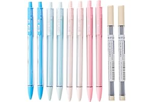 ALWODICI Mechanical Pencils Set,8 Pcs 0.5 & 0.7 mm Retractable 2B Pencils with 2 Box of 2B Lead Refill,Propelling Pencils,Retractable Artist Pencil,Cute Mechanical Pencil for Writing,Sketching,Drawing