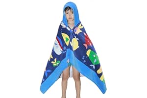 GGBaby Kapuzenbadetuch 76 * 127cm/ 100% Baumwolle/Kinder Poncho Badetuch mit Kapuze Baby Badehandtuch Handtuch Jungen Mädchen