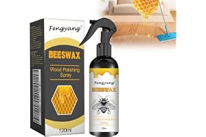 Fengyang® Naturligt bivaxspray, poleringsspray för möbelgolv, skyddande vårdformel med rent bivax, för trä, läder och möbelpolering