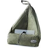 Book Seat Bookend / Tablet PC Holder / Travel Cushion with Pouch - Sage Green