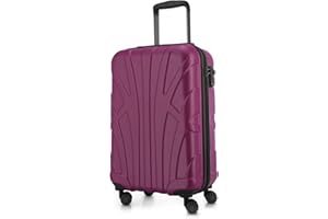 SUITLINE - Equipaje de Mano, Maleta Cabina, Maleta De Mano, Trolley, 4 Ruedas, ABS extremista Ligero, TSA, 55 cm, 34 litros,