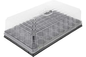 Green24 Hydroponik 1284 XXL Professional Indoor Greenhouse with 84 Pots, Automatic Watering for Growing with Capillary System Greenhouse, Black