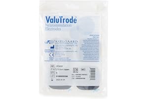 Axelgaard Valutrode # CF5050 2" x 2" Square Fabric Top Electrodes 4 per Pack - 10 Packs