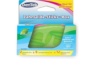 ‎DENTEK DenTek On the Go - Je 6 Zahnseide-Sticks in 2 farbigen Boxen
