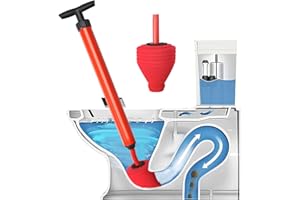 GOSHIES Bomba de limpieza de tuberías de alta presión, desatascador de desagües, desatascador de tuberías de inodoro de alta presión para limpiar tuberías/lavabos/baños/cocinas