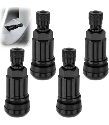 4x Universal Metallventile Für Alufelgen - Graue Aluventile Für Auto & Motorrad