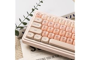 Sumgsn Lot de 130 Touches PBT Doubleshot Vert Jelly Keycaps MOA Profile Touches compatibles avec Clavier Wooting 61/64/87/104/108 Cherry MX Switches claviers mécaniques (Rose)