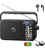 Panasonic Radio Portable AM/FM 2400DEB-K - Fonctionnement AC/DC Noir