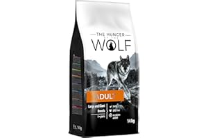 THE HUNGER OF THE WOLF The Hunger of Wolf Croquettes pour chiens adultes de races de très grande taille, formule au poulet pour une meilleure santé articulaire, 14 kg