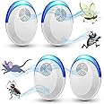 Mosquito Repellent, Electronic Pest Repeller Plug in for Mosquito,Mice,Roach,Spider,Insects, Indoor Pest Control for Living Room, Garage, Office, Hotel (4 Pack)