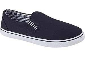 FASHION STAR Mens Slip On Canvas Espadrilles Deck Plimsolls Trainers Pumps Casual Shoes