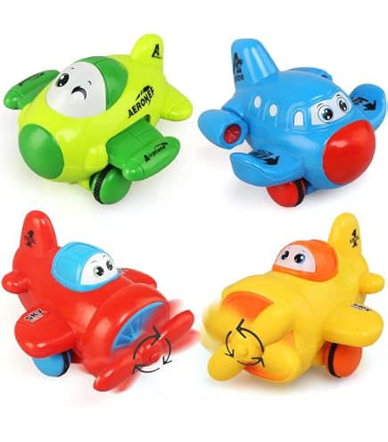 Jouets Voitures ZWOOS 4 Pièces - Press And Go - Sans Piles - Pour Enfants 1-5 Ans - Police, Ambulance, Pompiers, Pelle