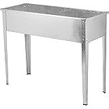 Güde 94773 Hochbeet GHB 80 V (Korpus aus verzinktem Stahl, Ablauföffnung für überschüssiges Wasser, 77 l Füllvolumen)