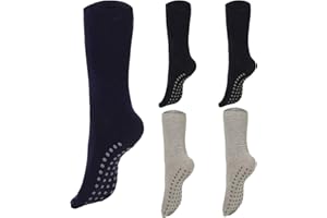 PALLEON 12 par ABS antypoślizgowe skarpety dziewczęce skarpety antypoślizgowe dzieci mieszanka rozmiar 24-39 - wielokolorowe, 31-35