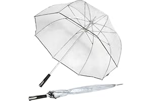 UMBRELLA HEAVEN See Through Deluxe Golf Dome Umbrella