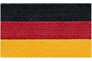 HEGIBAER 30 x 20 mm Deutschland Flagge Berlin Germany Patch Aufnäher Aufbügler 0674 Mini