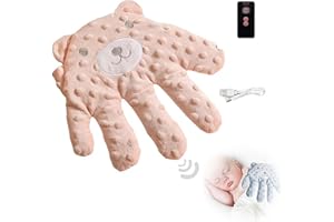 YuuFcy Babies Soothes Palm for Sleeping Newborn Baby Sleep Aid, Electric Baby Sleep Aid Palm, Baby Sleeping Hand Pillow Baby Hug Pillow Sleeping Palm, Baby Soothing Hand Pillow Patting Toy (F)